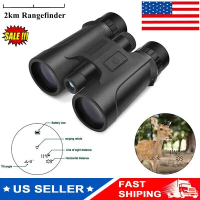 10X42 Laser Binoculars With Rangefinder Distance Meter 2000m Range Finder US • $300