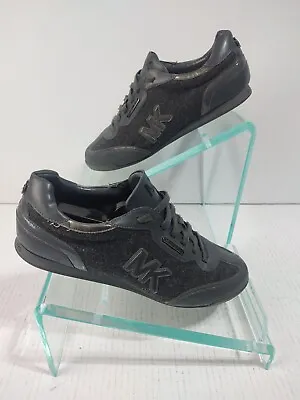 MICHAEL KORS Women's Genuine Calf Hair Gray Sneakers. Size 10M                C2 • $26.99
