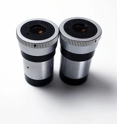 Pair Zeiss Kpl 8x 16 Pol  Microscope Eyepieces Crosshair Reticle Petrographic • $34.99