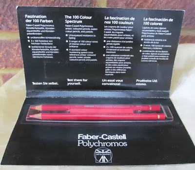 Faber-Castell Polychromos Sampler Pack Geranium Lake Pencil Watercolour & Pastel • £4.95