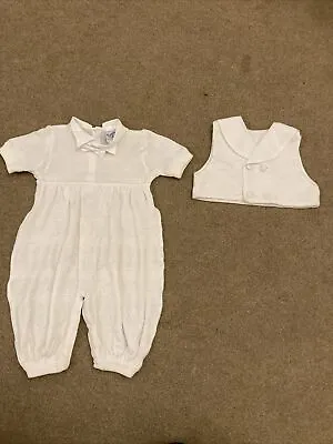 Couche Tot Spanish Style 2 Piece Romper Set Age 9-12 Months • £8.99