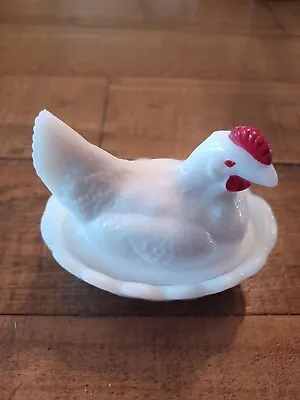 Vintage Milk Glass Westmoreland Hen On Nest • $15.95