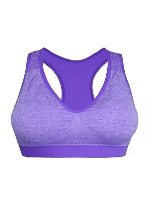 Womens Padded Sports Bra Ladies Crop Top Gym Yoga Workout Run Fitness Exercises • £7.99