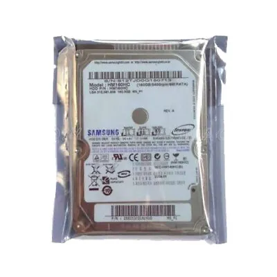 Samsung HM160HC 160GB 5400RPM IDE ATA PATA  2.5  Laptop Notebook HDD Hard Drive • £11.99