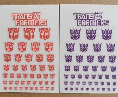 Transformers G1 Decepticons+Autobots Symbol Sticker Decal For Custom COOL • $5