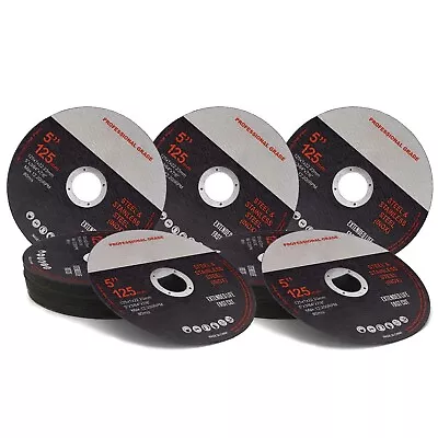 $56.49 • Buy 100x 125mm SHEETMETAL CUTTING DISCS 5  WHEELS ANGLE GRINDER CUT OFF METAL FLAP