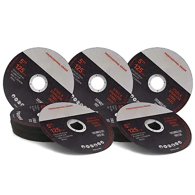 100x 125mm SHEETMETAL CUTTING DISCS 5  WHEELS ANGLE GRINDER CUT OFF METAL FLAP • $61.99