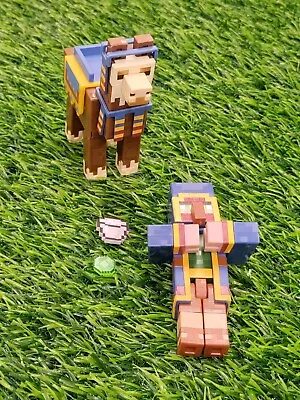 Minecraft Craft-A-Block Wandering Trader & Llama Action Figure 2-Pack Mattel • $17.99