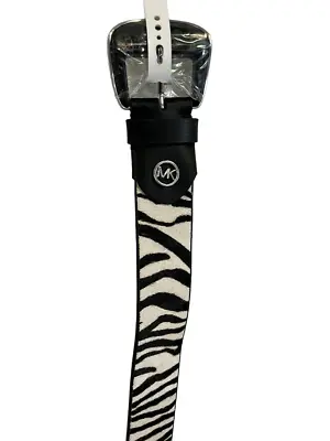 MICHAEL KORS COLLECTION Zebra Calf Hair Belt Small • $44.90