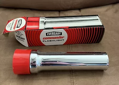 Vintage Eveready Flashlight No. 5251 2 Cell Commander Flashlight Light NOS • $7.49