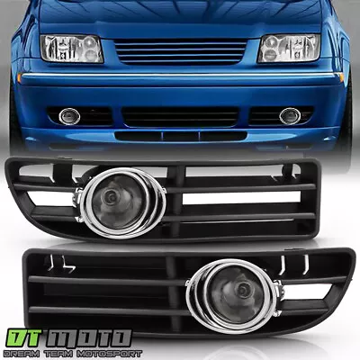 Smoked 1999-2004 VW Jetta Mk4 Bumper Fog Lights Driving Lamps+Switch Left+Right • $42.99