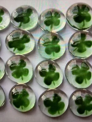 £7.74 • Buy Four Leaf Clovers Hand Painted Glass Gems Party Favors Table Confetti