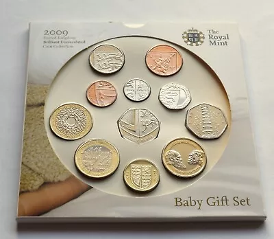 UNITED KINGDOM 2009 BABY SET 50 PENCE KEW GARDENS 2£ Darwin 50p CONDITION! • £379