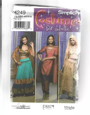 Simplicity Sewing Pattern 4249 Costumes For Adults Belly Dancing Top Skirt Uncut • £9.39