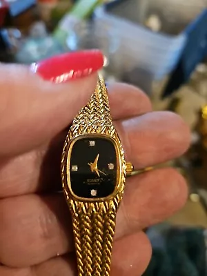 Vintage Xavier Quartz WomansWatch Masterpiece Diamond Swiss 80's Gold Plate  • $30