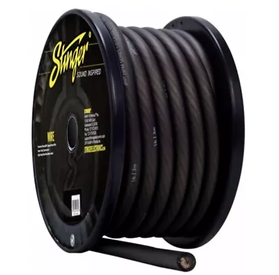 50' Stinger 1/0 Gauge AWG Matte Grey Power Wire 100% OFC Audio Cable Roll SHW10G • $249.95