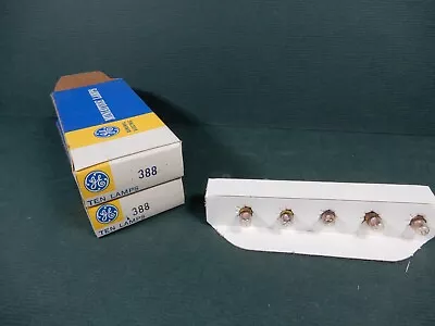 GE Miniture Flange Base 388 Bulbs 2 X 10 NOS 28V T1-3/4 1W Total=20 • $18