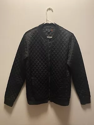 G By Guess Quilted Jacket Black Small Mens • $24.99