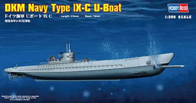 HobbyBoss Type IXC U-Boat German Navy - Plastic Model Military Ship Kit - 1/350 • $17.20