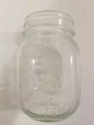 VINTAGE MOM'S MASON Canning JAR PINT CLEAR GLASS HOME PRODUCTS COLUMBUS OHIO • $12.99