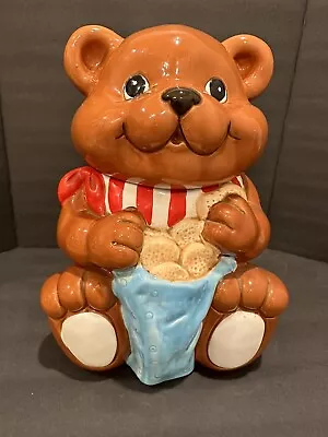 Vintage Walmart Bear Brown Bear Ceramic Cookie Jar • $44