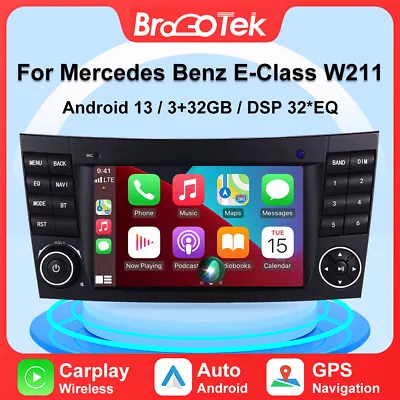 Android 13 Car Radio DAB+GPS Stereo Sat Nav For Mercedes Benz E/CLS/G W211 W219  • £149.99