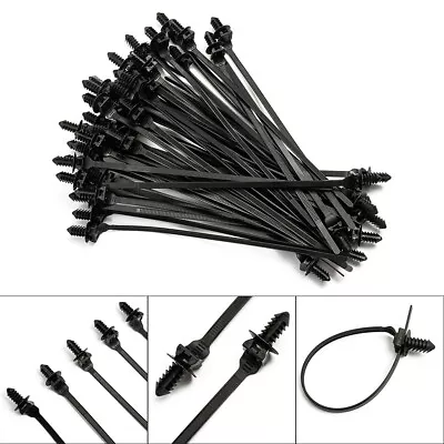 Accessories Cable Ties Parts 50pcs Black 185mm Wire Released Zip Straps New • $14.62