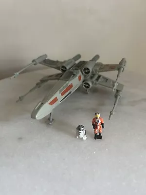 $45 • Buy Star Wars Action Fleet Wedge Antilles Battle Damaged X-wing Fighter Of Yavin Set