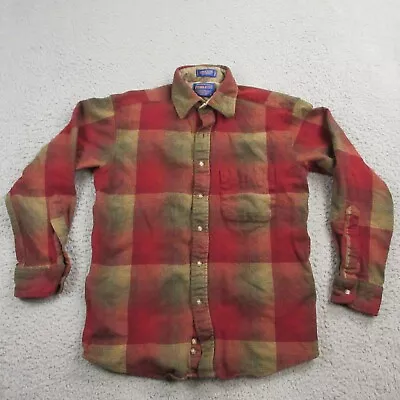 Pendleton Mens Lodge Shirt Size Small (38  Chest) Wool Flannel Plaid Button Up • $21.98