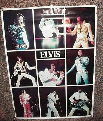 Vintage Elvis Presley In Concert Poster 42  X 58   Boxcar Ent.  Inc. 1978  Huge  • $47.99