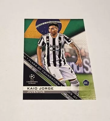 2021/22 Topps UEFA Champions League Soccer Flags Of Foundations Kaio Jorge  • $10