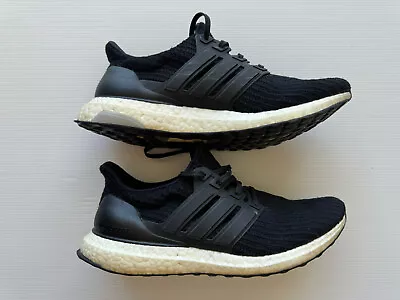 Adidas Ultra Boost 4.0 Black White US8 Mens US9.5W VGC Shoes • $48