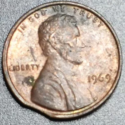 1969 Clipped Error Penny 52 • $10.99