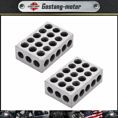 1 Matched Pair 2-4-6 Blocks 23 Holes Machinist Precision 246 Jig .0002  • $72.25