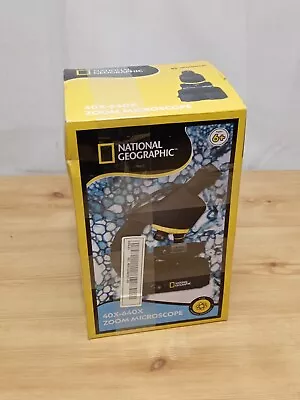 National Geographic Microscope 40x-640x With Smartphone Holder - NEW • £19.99