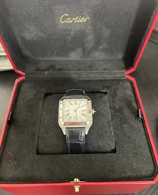 £3100 • Buy Cartier Santos Dumont Silver Men's Watch - WSSA0022