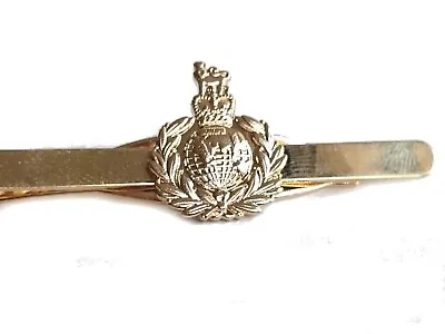 £6.99 • Buy Royal Marines Tie Clip Military Tie Slide Pin Gold Coloured