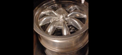 $550 • Buy VW Beetle Vintage 4 15  X 5-1/2  Vw Bug 4 Lug Polished Empi 8 Spoke Wheels NOS 