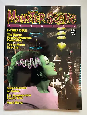 Vintage  Monster Scene Journal  #1 Magazine Monsterscene Basil Gogos 10/92 • $14.95