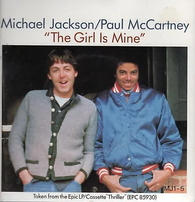 Michael Jackson / Paul McCartney (Beatles) The Girl Is Mine Red Vinyl UK W/PS • $22.99