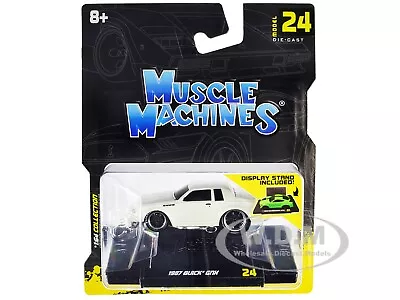 1987 Buick Gnx Pearl White 1/64 Diecast Model Car By Muscle Machines 15564 • $7.49