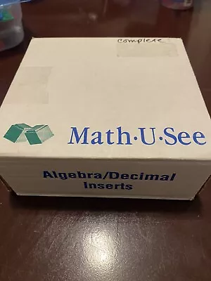 Math U See Manipulatives Algebra Decimal Inserts Homeschool • $19.99