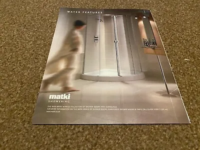 Framed Advert 11x9 Matki Showering Water Features • £22.99