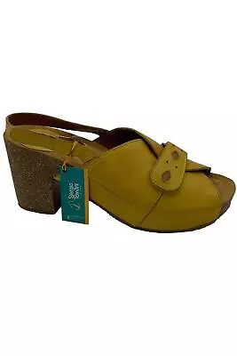 Sergio Tomani Leather Heeled Sandals Pluma Girasol • $47.49