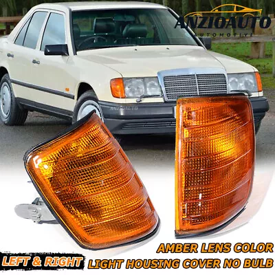 Front Corner Amber Turn Signal Light For Mercedes E Class W124 E300 1985-1995 2X • $28.98