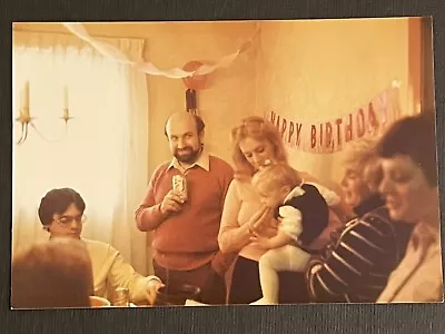 FOUND VINTAGE PHOTO PICTURE People At A Birthday Party￼ • $4.97