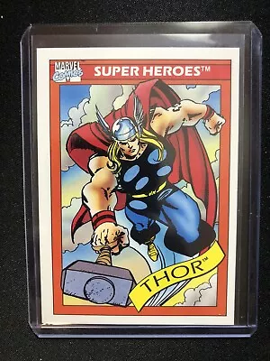 1990 Marvel Universe SERIES 1 THOR #18 ROOKIE CARD 🔨🔥 NM PSA READY ! • $15.99