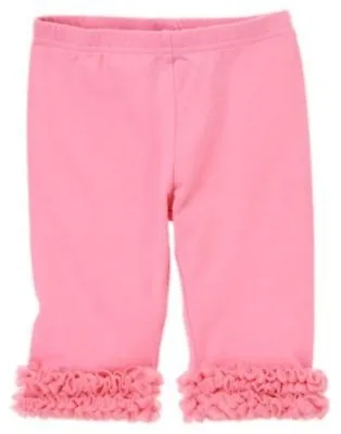 Gymboree Butterfly Blossoms Pink Tulle Capri Leggings 3 6 12 18 24 2t 3t 4t Nwt • $4.49