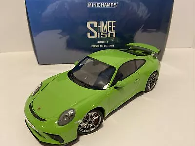 Minichamps 2018 Porsche 911 GT3 ULTRA RARE 428/438 Ltd Ed 1:18 Green EX-LN • $165