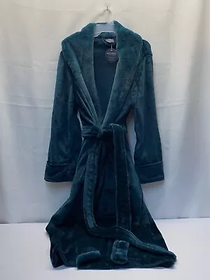 Berkshire | Velvet Soft Faux Fur Lounge Teal Rain Robe (Small) • $34.99